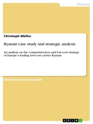 cover image of Ryanair case study and strategic analysis